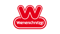 Logo of Wienerschnitzel, a fast-food restaurant known for its hot dogs and casual dining experience. The logo features vibrant colors and playful typography, symbolizing the brand's fun and family-friendly approach.