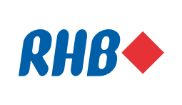 Logo of RHB Banking Group, representing their partnership with Upside Learning. The logo features the distinct branding elements of RHB, showcasing their commitment to innovative banking solutions and collaboration in enhancing employee learning and development.